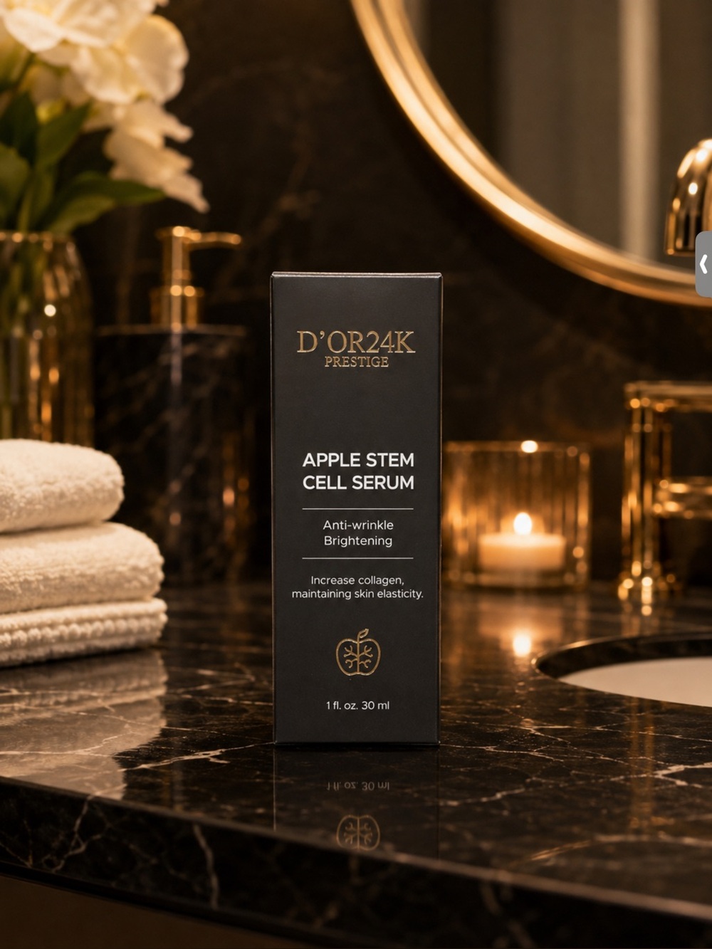 D'OR24K Prestige Apple Stem Cell Serum — Black